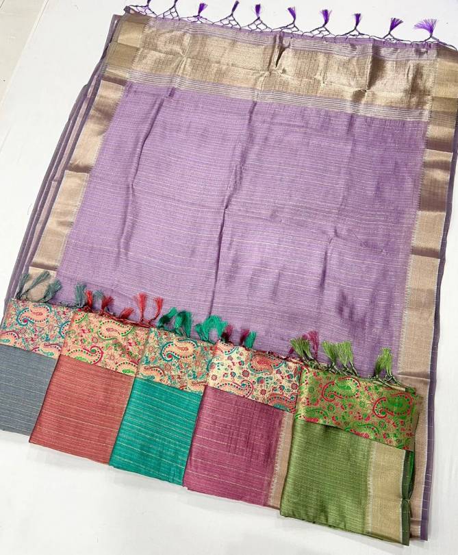 Knoorie Seasons By Rajtex Moss Chiffon Handwoven Saree Wholesale Online